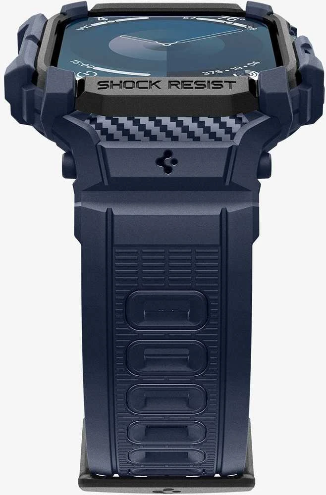 Spigen „Rugged Armor Pro“, tamsiai mėlynas mėlynas - Apple Watch 10 42 mm