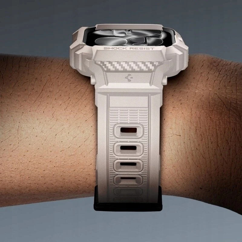 Spigen Rugged Armor ”Pro” V2 Apple Watch 10 / 11 (46 mm) Dune rusvai gelsvas