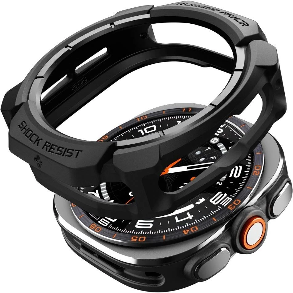 Spigen RUGGED ARMOR Samsung Galaxy WATCH ULTRA 2 2026 (47 MM) MATINĖ JUODA