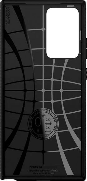 Dėklas Spigen Rugged Armor, juodos spalvos – Samsung Galaxy Note20 Ultra