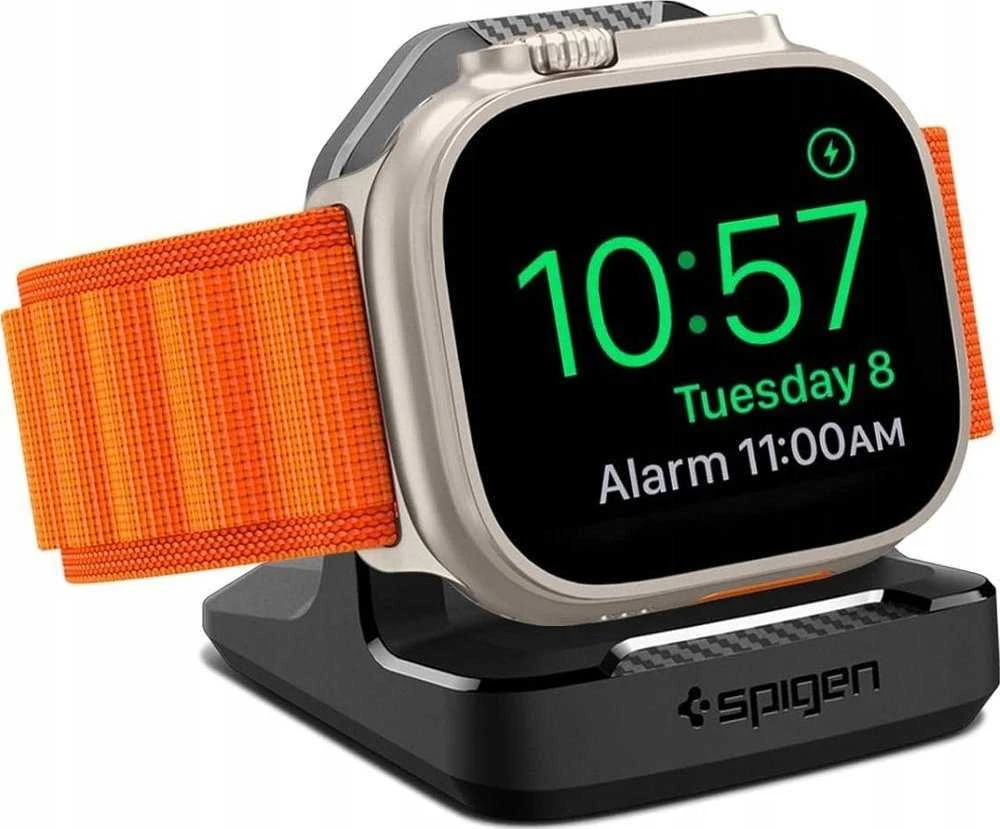„Spigen Rugged Armor“ stovas, juodas - Apple Watch