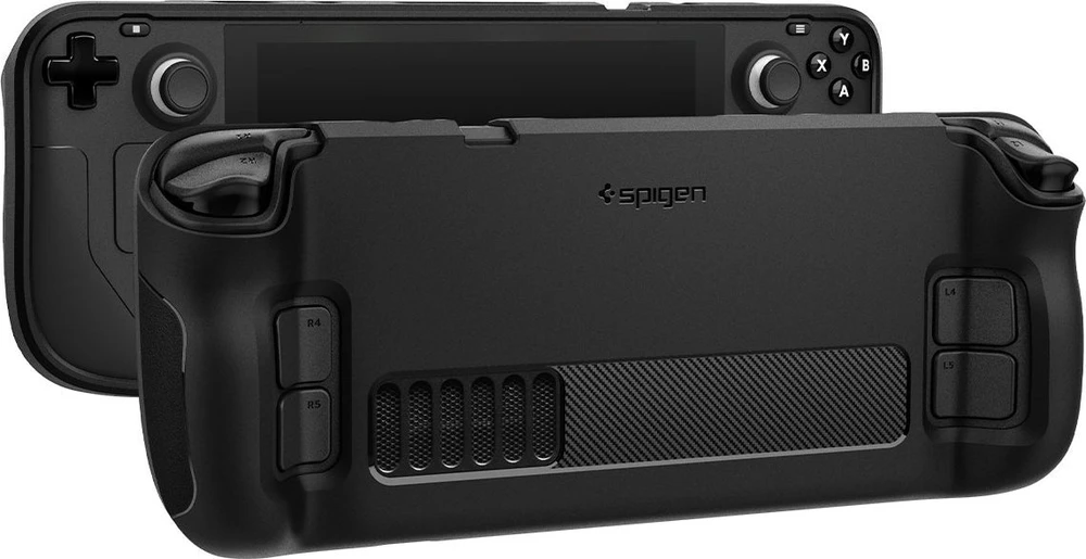 Spigen Rugged Armor, juodos spalvos – Steam Deck