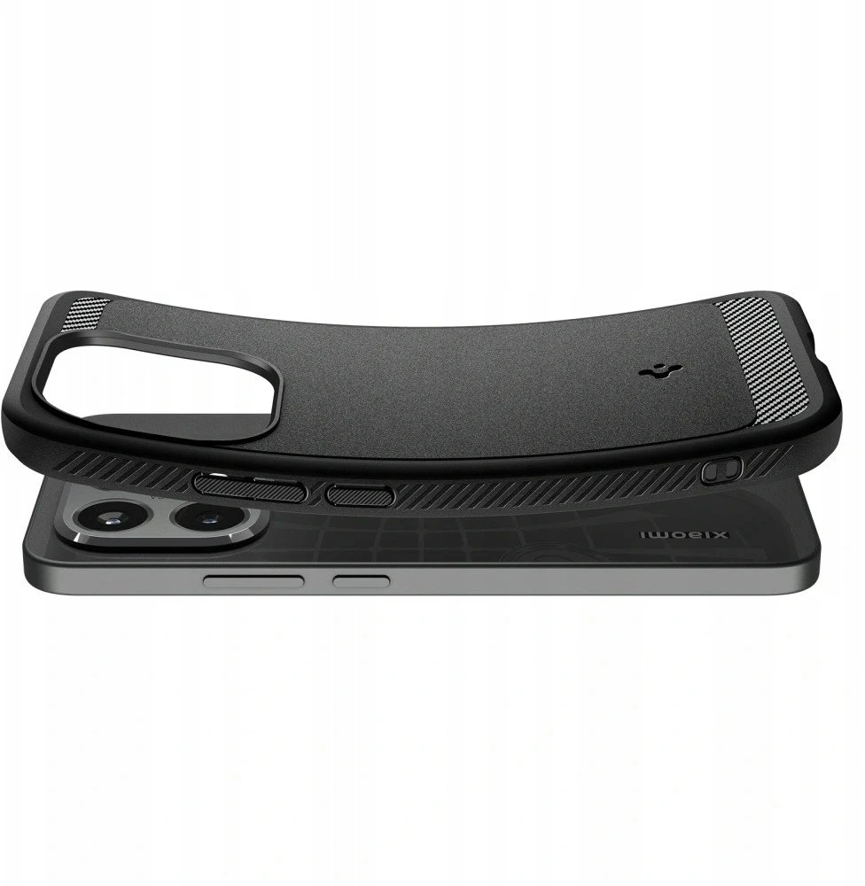 Dėklas Spigen Rugged Armor, matte juodas - Xiaomi 15T
