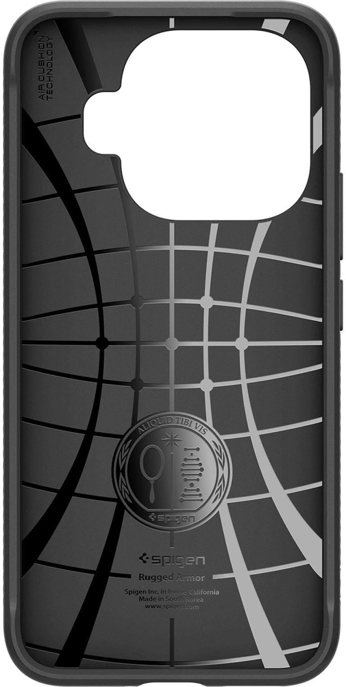 Dėklas Spigen Rugged Armor, matte juodas - Xiaomi 15T Pro