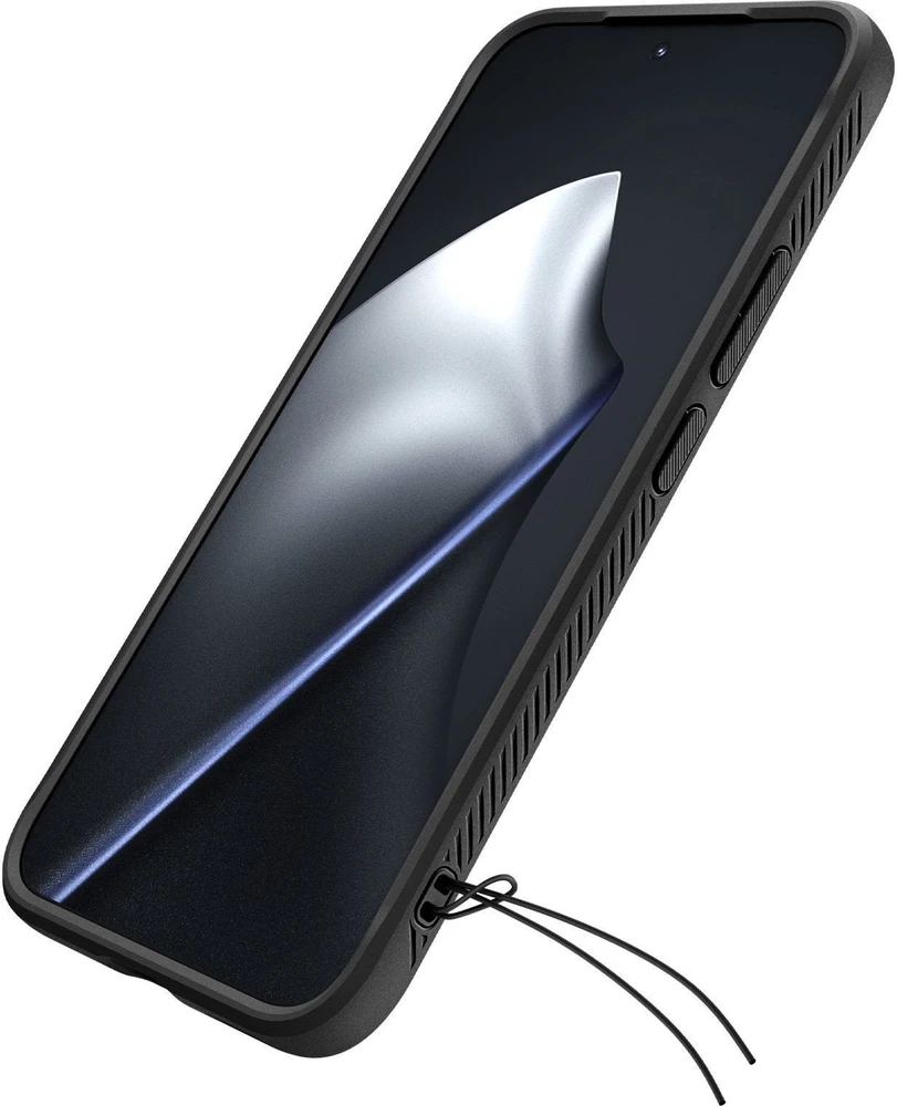 Dėklas Spigen Rugged Armor, matte juodas - Xiaomi 15T Pro