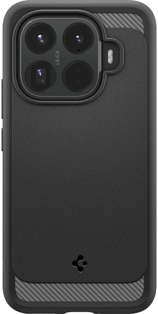Dėklas Spigen Rugged Armor, matte juodas - Xiaomi 15T Pro