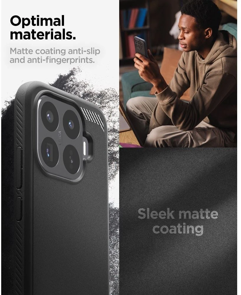 Dėklas SPIGEN RUGGED ARMOR XIAOMI 17T MATINIS Juodas