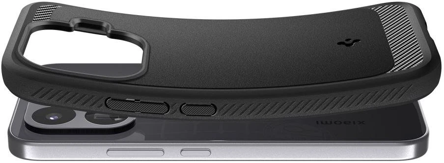 Dėklas SPIGEN RUGGED ARMOR XIAOMI 17T MATINIS Juodas