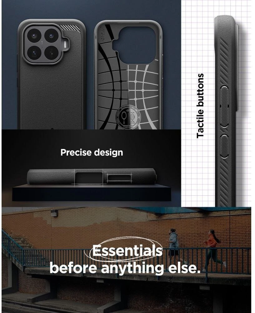 Dėklas SPIGEN RUGGED ARMOR XIAOMI 17T MATINIS Juodas