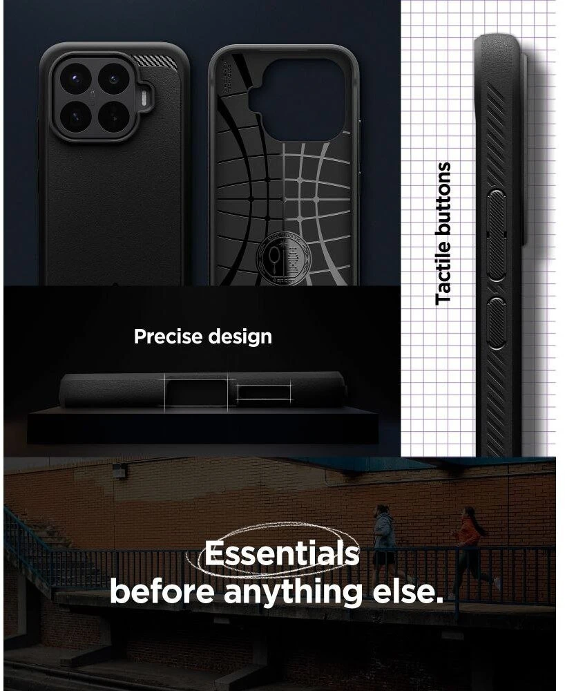 Dėklas SPIGEN RUGGED ARMOR XIAOMI 17T PRO MATINIS Juodas