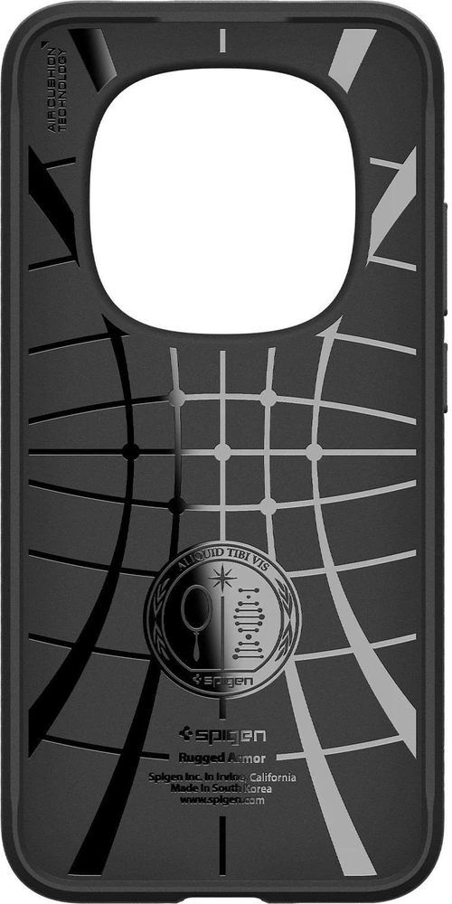 Dėklas Spigen Rugged Armor, matte juodas - Xiaomi Redmi Note 15 Pro 5G