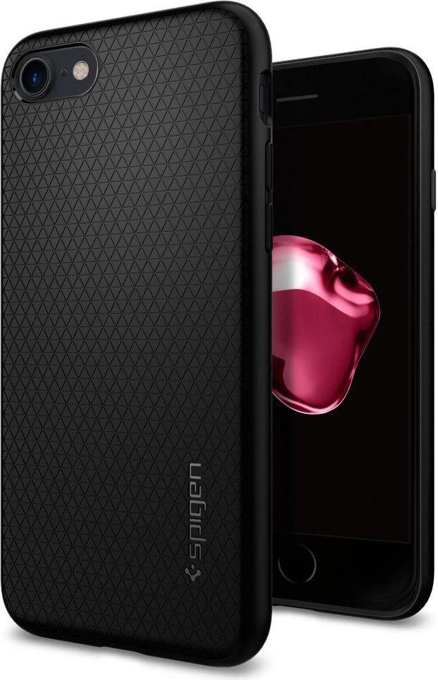 Dėklas Spigen LIQUID AIR Apple iPhone 7 / 8 / SE 2020 / 2022 Juodas