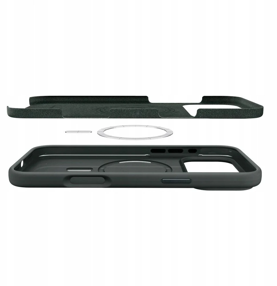 Dėklas Spigen Silicone Fit MagSafe, abyss žalias - iPhone 17 Pro Max