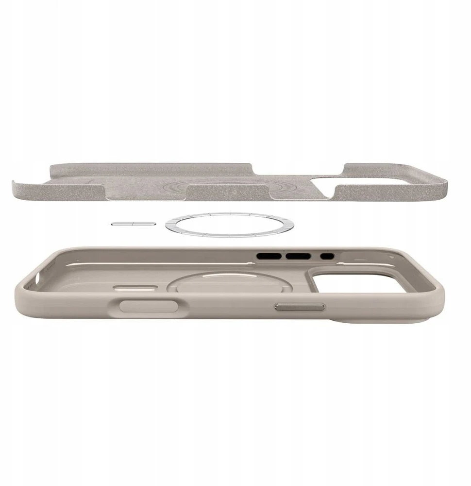 Dėklas Spigen Silicone Fit MagSafe, stone - iPhone 17 Pro Max