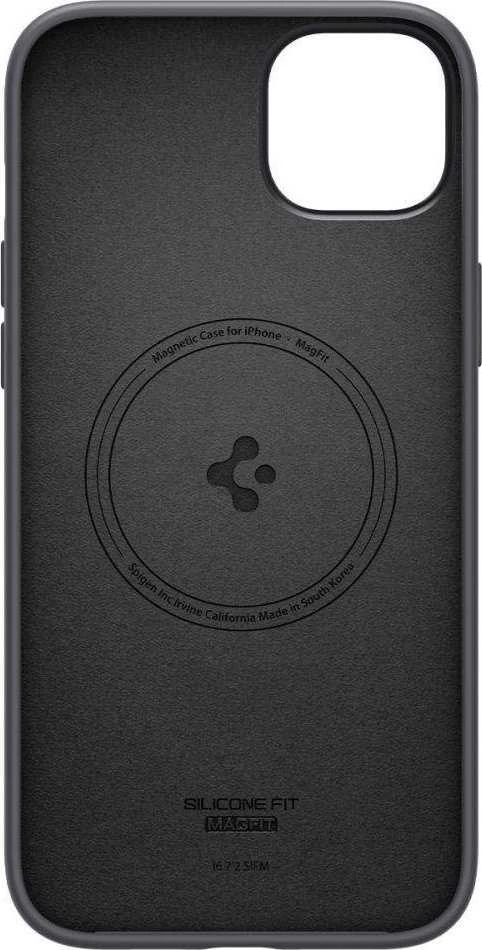 Spigen dėklas Silicone Fit Mag Magsafe iPhone 14 Plus 6,7 juodas