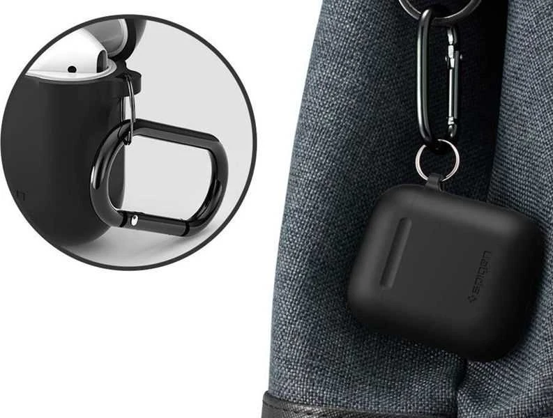 Spigen silikoninis dėklas, juodos spalvos – AirPods 1/2019