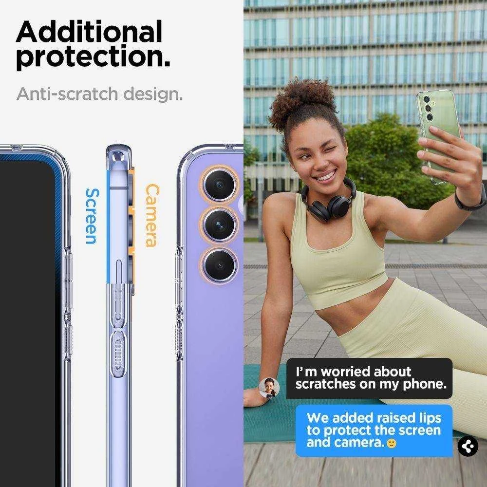 Spigen Liquid Crystal dėklas skirtas Samsung Galaxy A54 5G, spalva - Crystal Clear