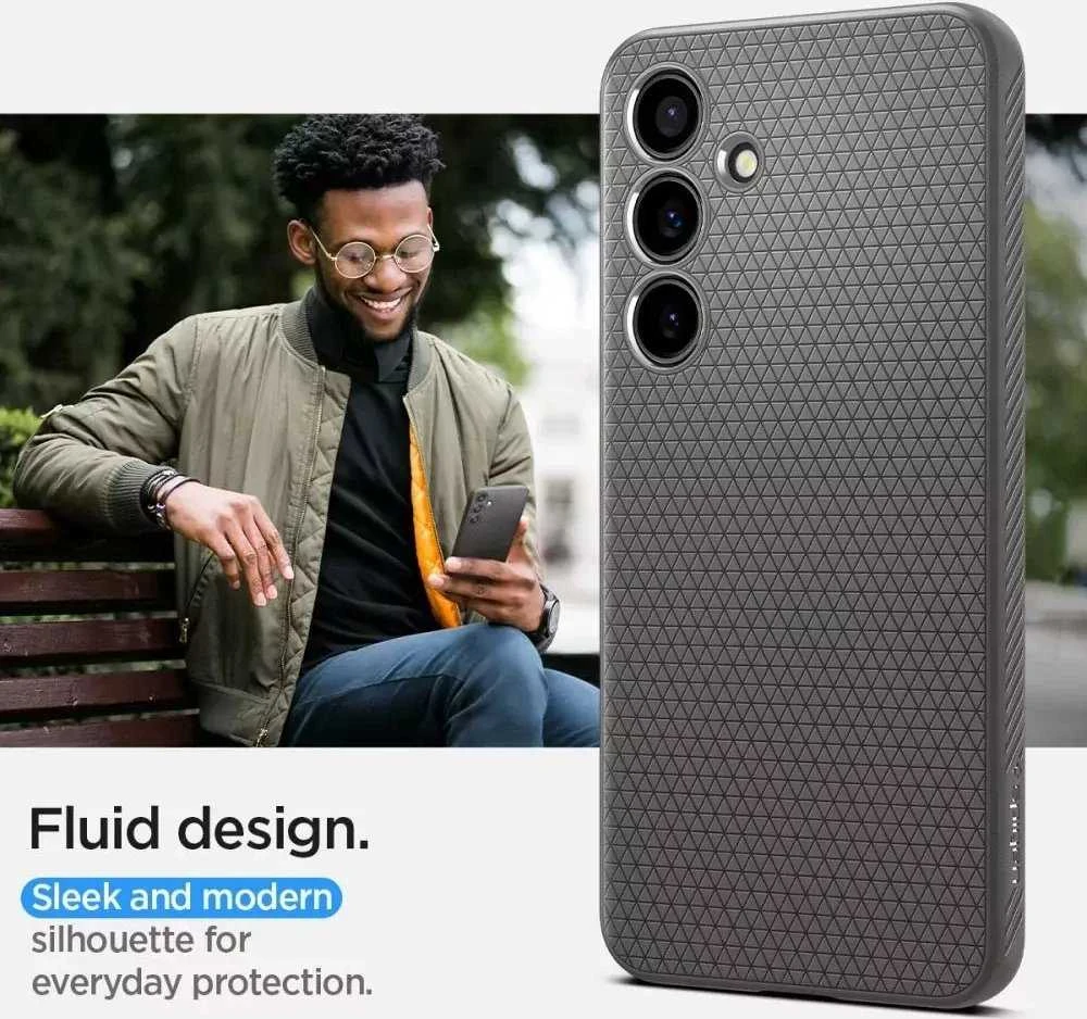 Spigen Liquid Air dėklas skirtas Samsung Galaxy S24, spalva - Granite Gray
