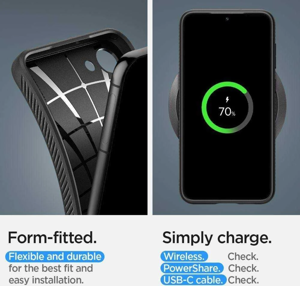 Spigen Liquid Air dėklas skirtas Samsung Galaxy S23, spalva - Matte Black