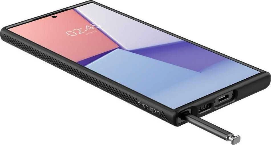 Spigen Liquid Air dėklas skirtas Samsung Galaxy S23 Ultra, spalva - Matte Black