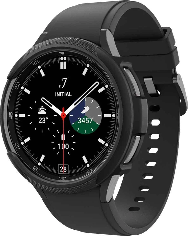 „Spigen Liquid Air®“ dėklas, skirtas „Samsung Galaxy Watch 6 Classic“ 47 mm (juodas)