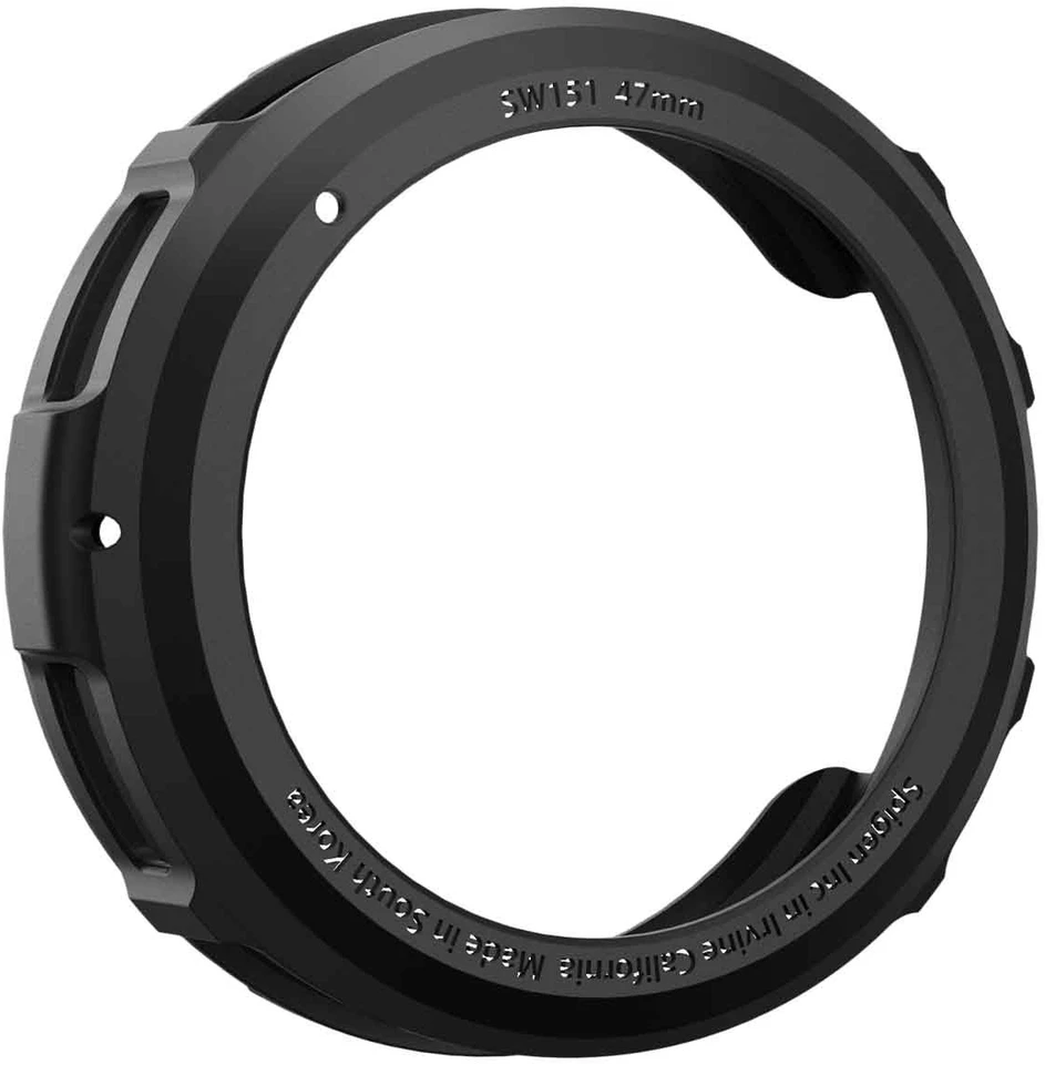„Spigen Liquid Air®“ dėklas, skirtas „Samsung Galaxy Watch 6 Classic“ 47 mm (juodas)