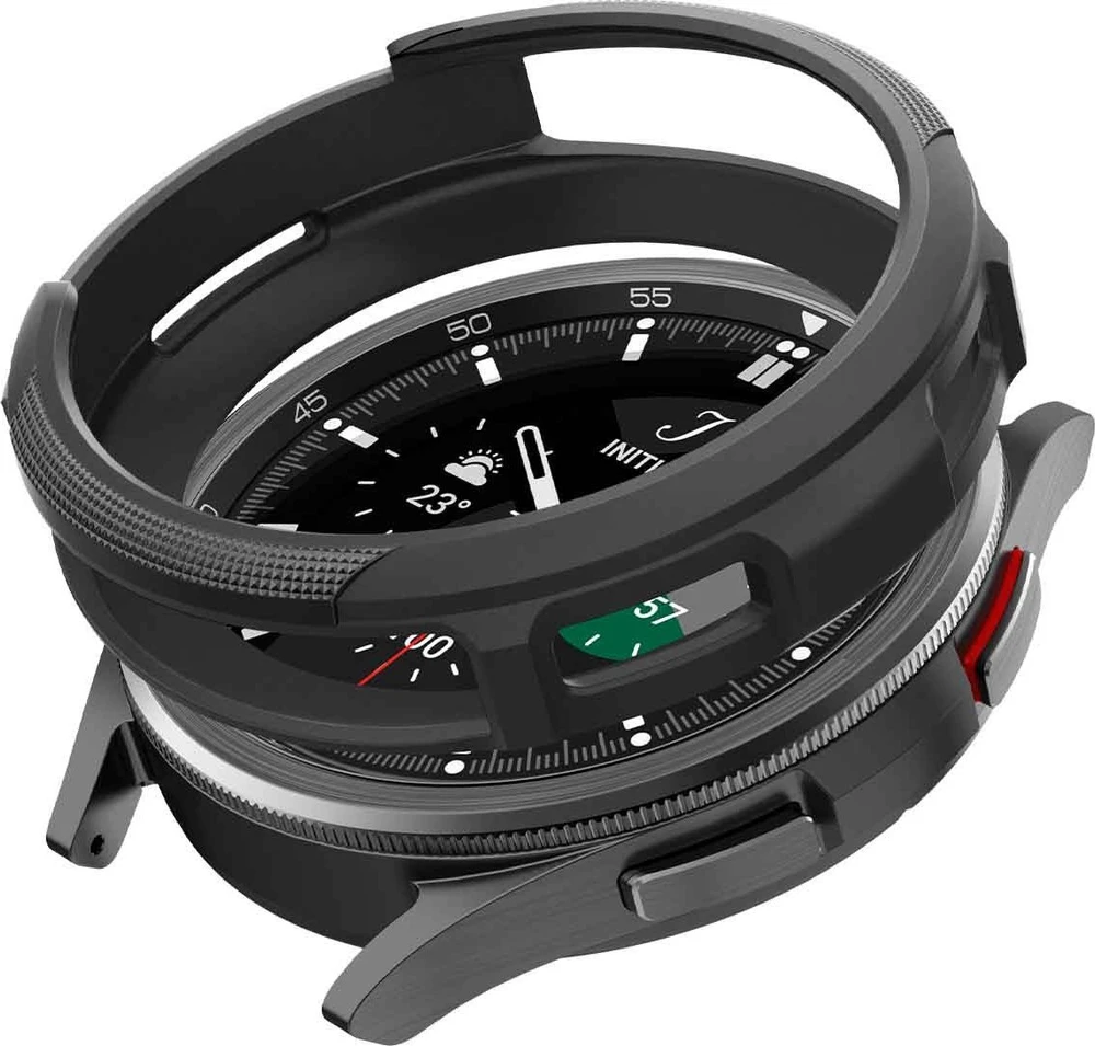 „Spigen Liquid Air®“ dėklas, skirtas „Samsung Galaxy Watch 6 Classic“ 47 mm (juodas)