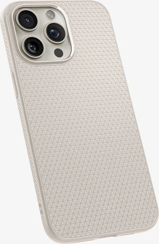 Dėklas „Spigen Liquid Air“, natūralus titanas – „Apple iPhone 15 Pro“