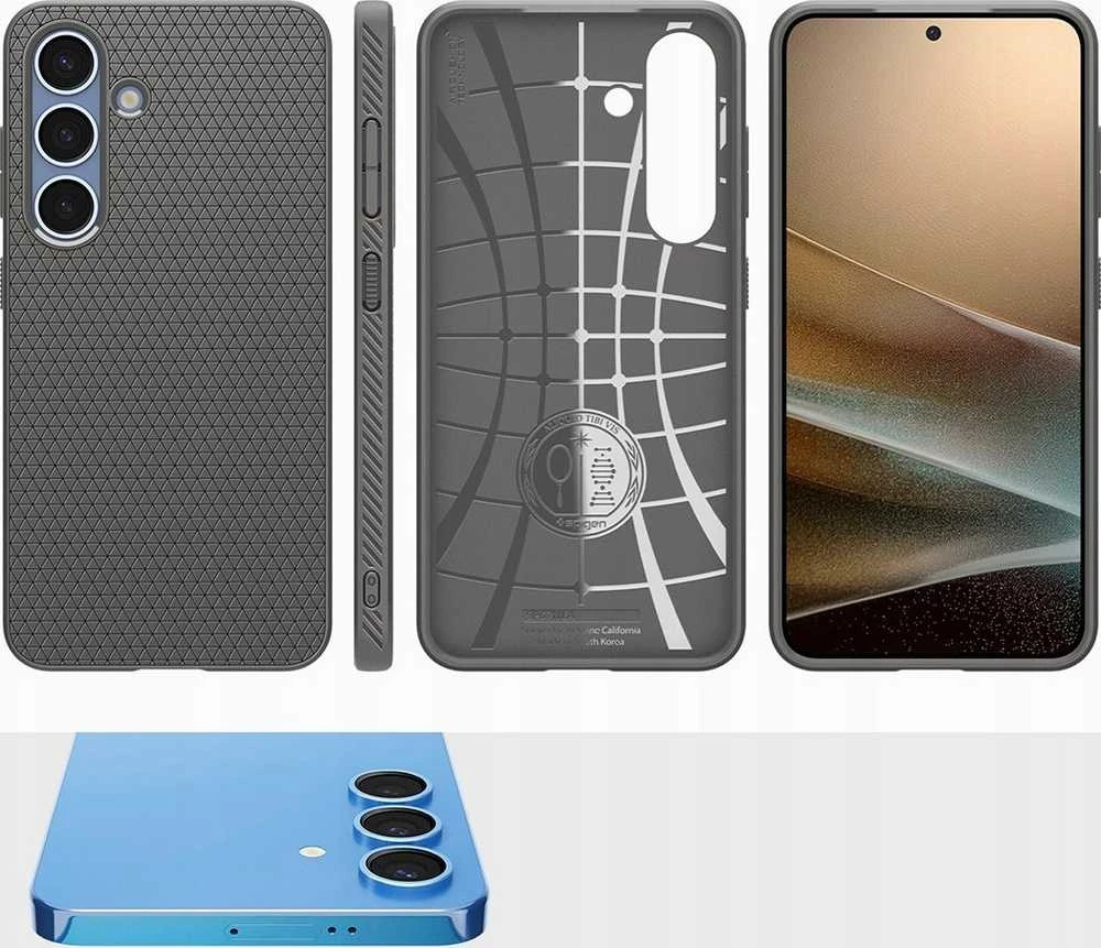 Spigen Liquid Air Samsung Galaxy S25 Plus – dėklas telefonui pilkos spalvos