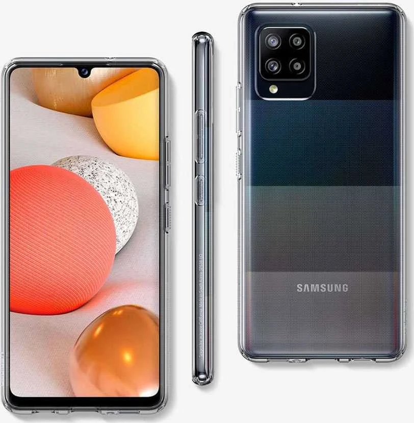 Dėklas SPIGEN SKYSTŲJŲ KRISTALŲ SAMSUNG A42 5G CLEAR