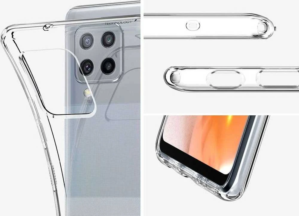 Dėklas SPIGEN SKYSTŲJŲ KRISTALŲ SAMSUNG A42 5G CLEAR