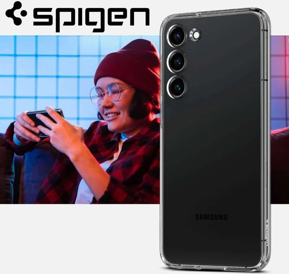 Spigen Liquid Crystal dėklas skirtas Samsung Galaxy S23, spalva - Crystal Clear