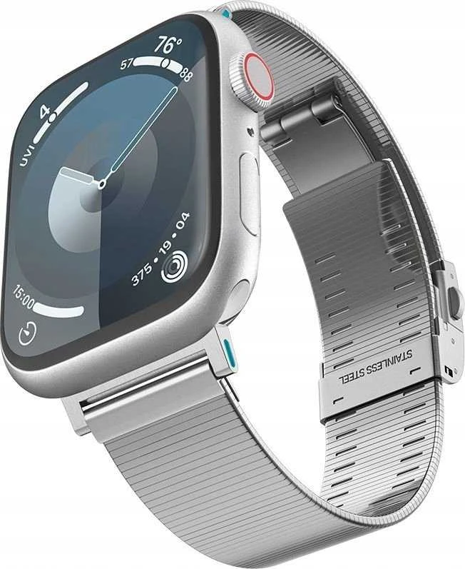 Spigen Sleek Link, sidabrinis - Apple Watch 49mm/46mm/45mm/44mm/42mm