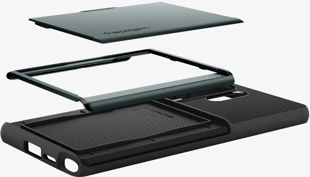 Dėklas Spigen Slim Armor CS, abyss žalias - Samsung Galaxy S25 Ultra