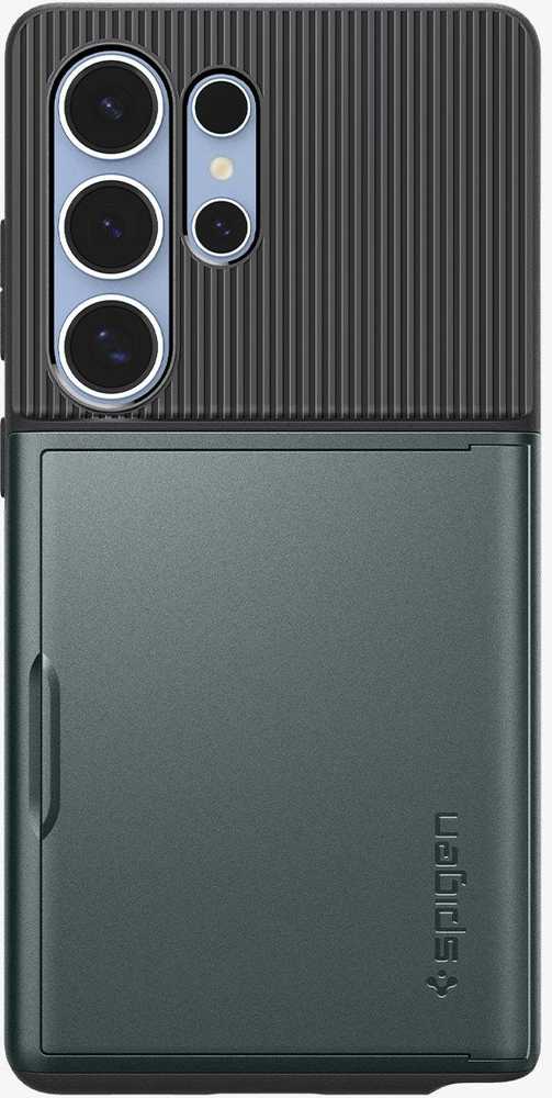 Dėklas Spigen Slim Armor CS, abyss žalias - Samsung Galaxy S25 Ultra