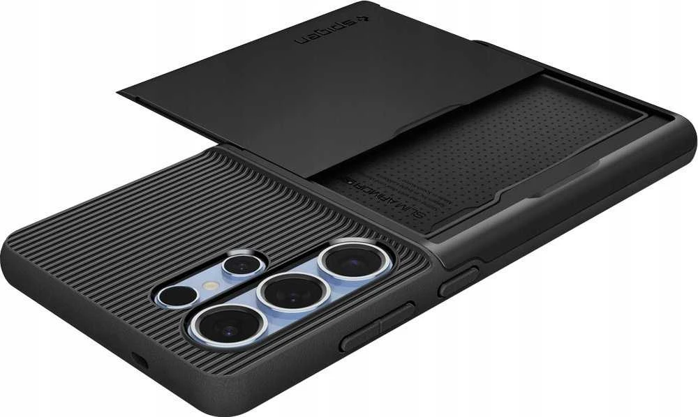 Spigen Slim Armor CS – dėklas skirtas Samsung Galaxy S25 Ultra juodos spalvos