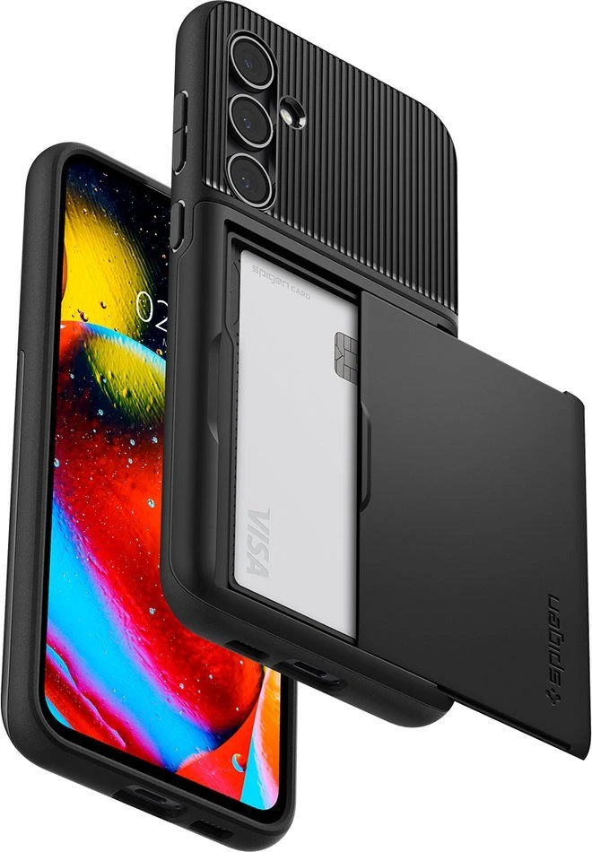 Spigen Slim Armor CS - dėklas skirtas Samsung Galaxy S23 FE Juodas