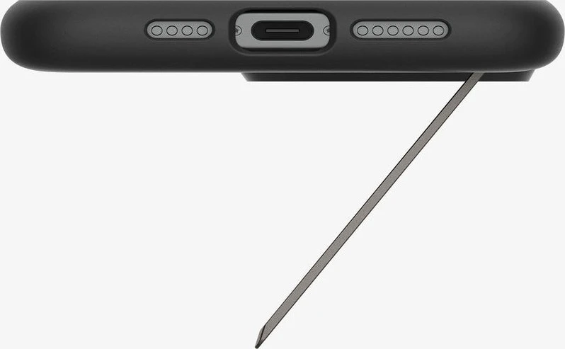 Dėklas Spigen Slim Armor MagSafe, gunmetal - iPhone 16 Pro