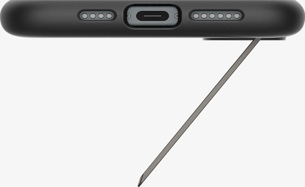 Dėklas Spigen Slim Armor MagSafe, gunmetal - iPhone 16