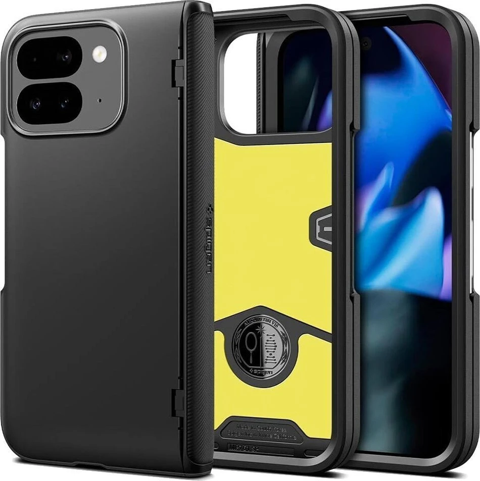 Dėklas Spigen Slim Armor Pro, juodas - Google Pixel 9 Pro Fold