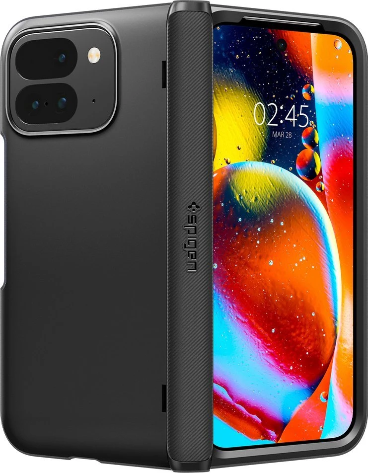 Dėklas Spigen Slim Armor Pro, juodas - Google Pixel 9 Pro Fold
