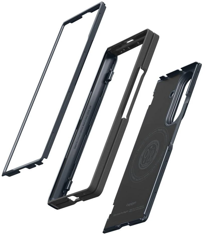 Dėklas Spigen Slim Armor Pro MagSafe, skirtas Samsung Galaxy Z Fold8 Ultra, metal slate