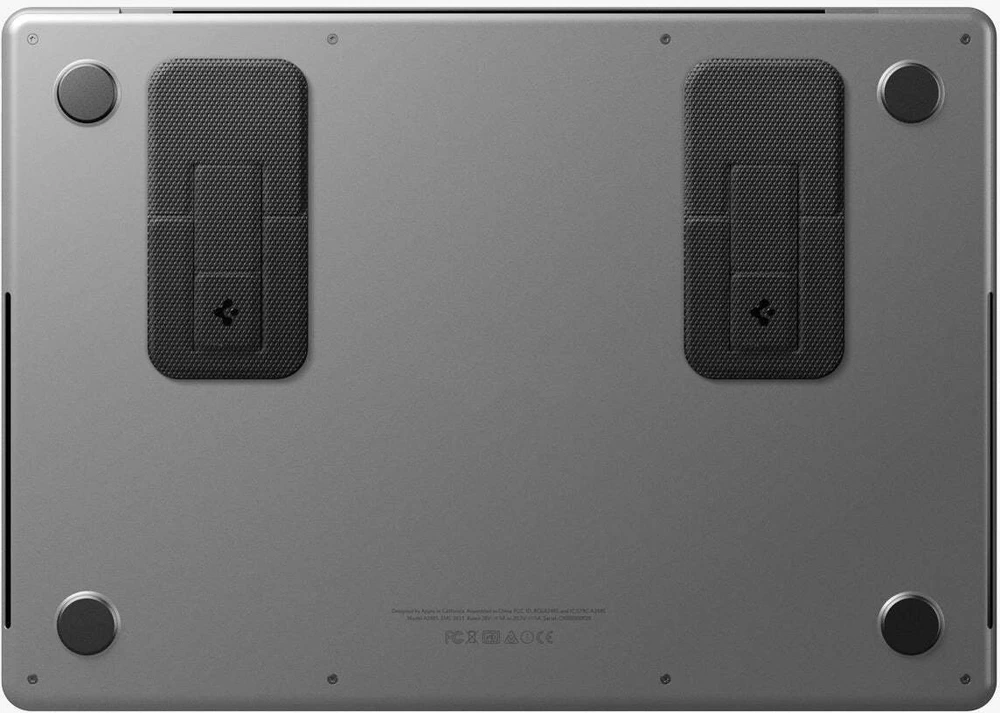 Ergonomiškas stovas Spigen Slimfold Nešiojamas kompiuteris Stand LD201-S2, juodas