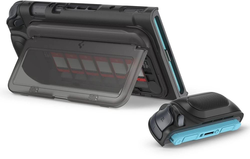 Dėklas Spigen Snap Switch, juodas - Nintendo Switch 2