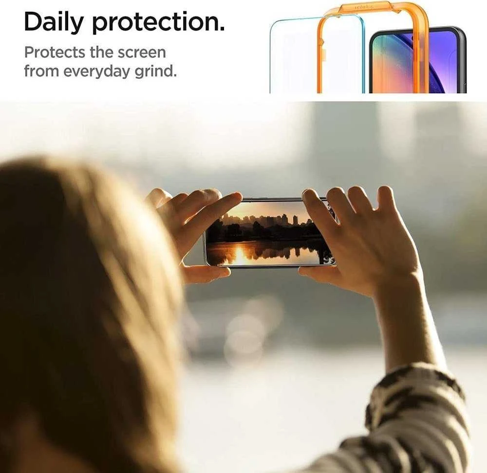 Apsauginis stiklas Spigen ALM GLAS.TR 2-PACK Samsung Galaxy A54 5G CLEAR