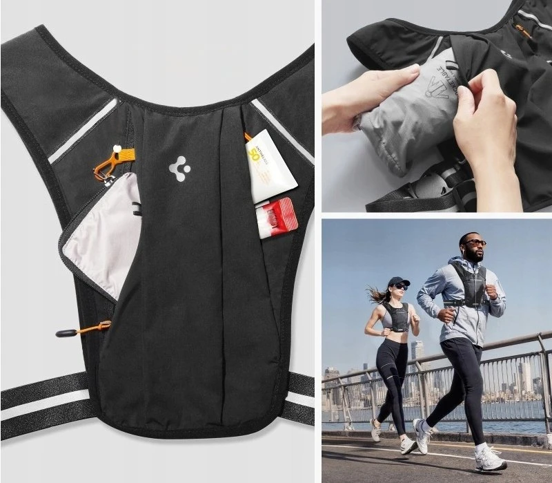 Spigen A720 Dynamic Shield Running Vest L-XL - Juodas