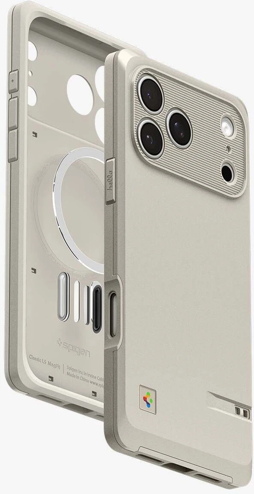 Dėklas Spigen Classic LS MagSafe Case for iPhone 17 Pro - rusvai gelsvas