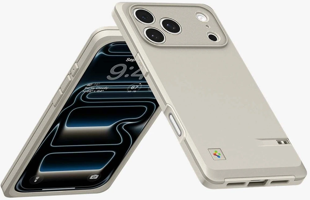Dėklas Spigen Classic LS MagSafe Case for iPhone 17 Pro - rusvai gelsvas