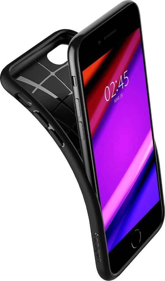 Dėklas Spigen Core Armor, juodas - iPhone SE/8/7