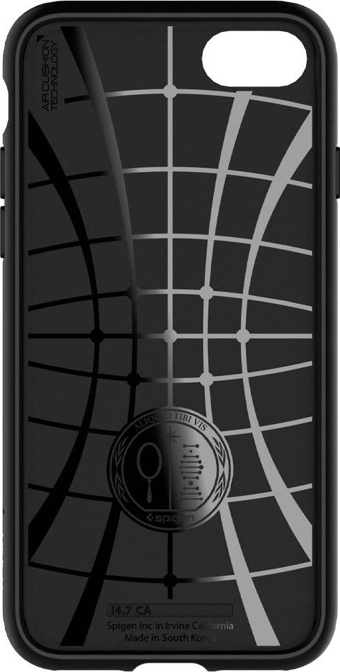 Dėklas Spigen Core Armor, juodas - iPhone SE/8/7